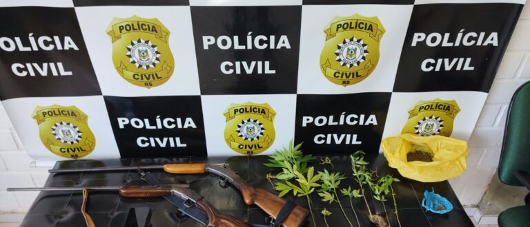 Pés de maconha: Polícia de Paraíso do Sul prende homem por tráfico