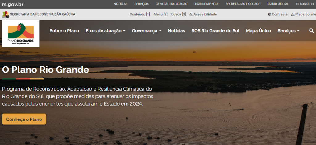 Plano Rio Grande, do governo do Estado, prevê investimentos para criação dos Centros Regionais de Defesa Civil / Foto: Reprodução