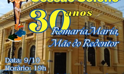 Câmara homenageia os 30 anos da Romaria