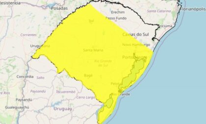 RS terá chuva, vento forte e queda nas temperaturas nesta semana