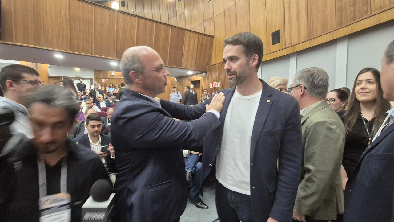 Leandro Balardin e Eduardo Leite, ambos do PSDB / Crédito: Reprodução