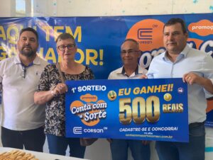 Sorteados da promoção Conta com a Sorte Corsan recebem prêmio