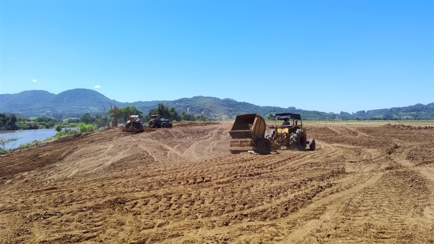 Recuperação de áreas de plantio de arroz degradadas pela enchente de maio é prioridade para os produtores/ Foto: Divulgação