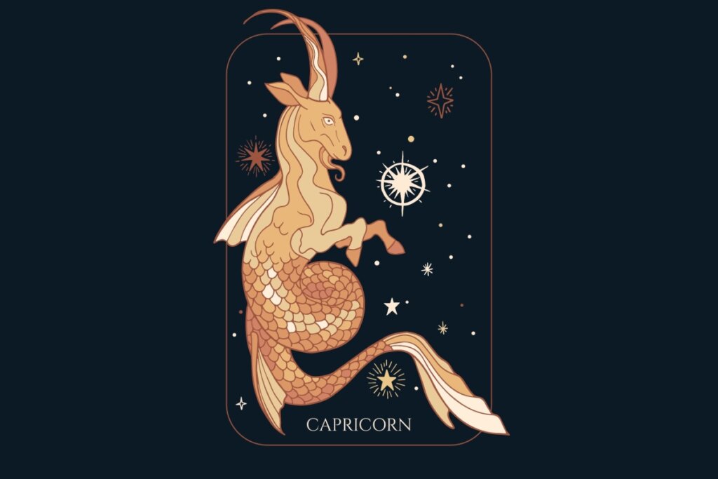 Ilustração do signo de Capricórnio