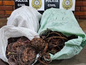 Polícia apreende quase 60 quilos de cobre em Cachoeira