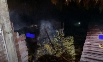 Bombeiros combatem incêndio em estufa de tabaco no interior de Candelária