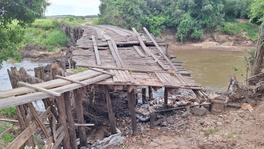 Ponte do Bosque: região produtora de arroz precisa de uma nova estrutura, cujo projeto já está aprovado com previsão de verba federal / Foto: Milos Silveira/OC