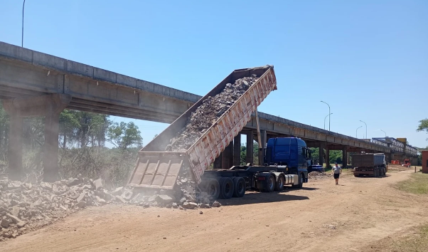 Obras da Ponte do Fandango: construtora prepara os acessos para a logística dos trabalhos / Foto: Divulgação