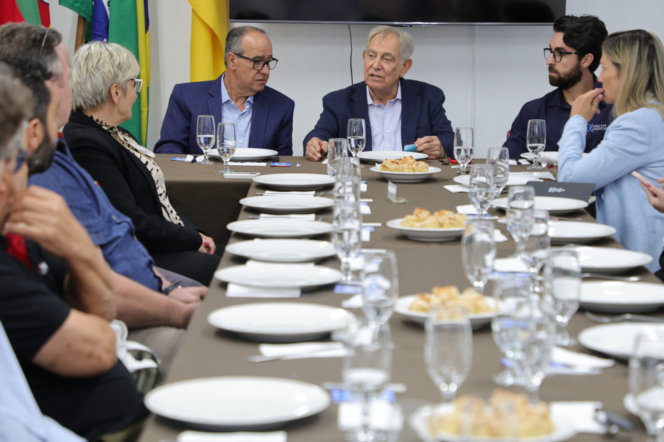 presidente do Sistema FIERGS, Claudio Bier, esteve em reunião- almoço na sede da Câmara de Indústria, Comércio e Serviços de Cachoeira do Sul (Cacisc) / Crédito: Dudu Leal