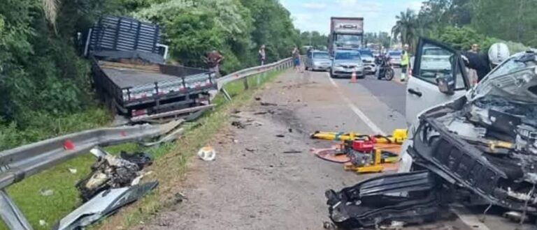 Colisão entre caminhão e Jeep Renegade resulta em óbito na RSC-287