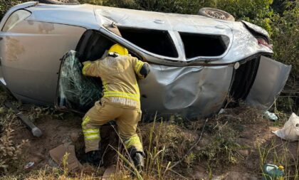 Encruzilhada do Sul: acidente deixa vítima presa nas ferragens