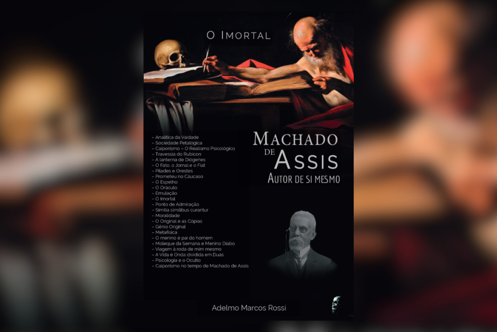 Capa de livro com imagem do autor Machado de Assis