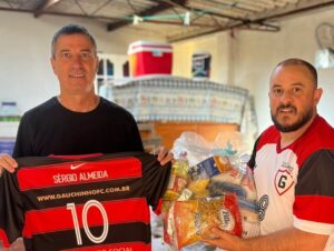 Projeto Social do Gauchinho entrega 1 tonelada de alimentos na véspera de Natal