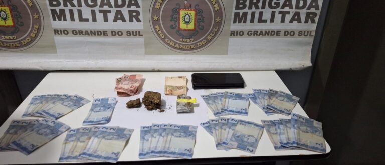 BM de Pantano Grande prende homem com tabletes de maconha