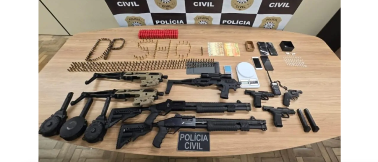 Polícia apreende arsenal de facção criminosa em Sobradinho