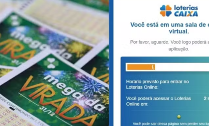 Mega da Virada de R$ 600 milhões: app da Caixa tem falha no sistema de apostas