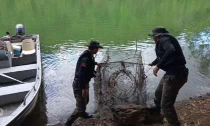 Batalhão Ambiental de Cachoeira do Sul prende homem com material de pesca ilegal