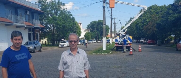 Iluminação pública recebe melhorias em Paraíso do Sul