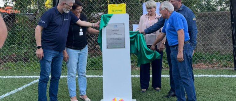 Cachoeira do Sul recebe nova quadra esportiva com doação da Sicredi Gerações RS/MG