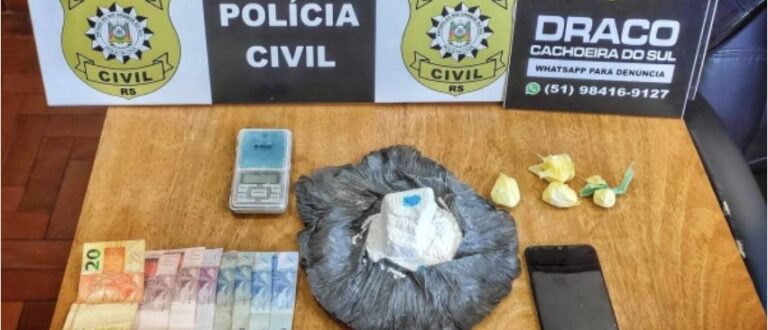 Polícia prende dupla por tráfico no Cristo Rei