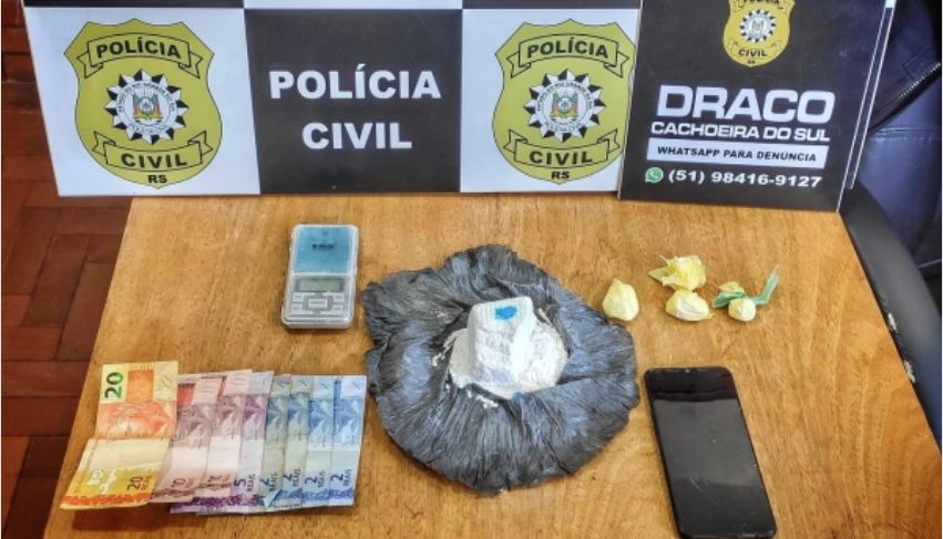 Tráfico no Bairro Cristo Rei: droga foi apreendida pela Polícia Civil e suspeitos recolhidos ao sistema prisional / Foto: Polícia Civil/Divulgação