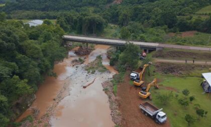 Programa de desassoreamento inclui Cerro Branco, Novo Cabrais e Pantano Grande