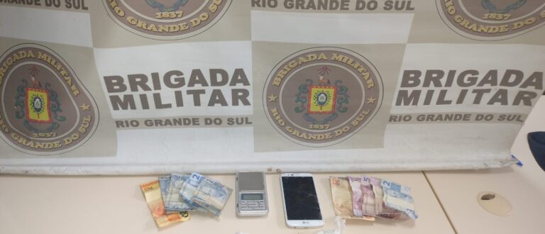 Cocaína e maconha: BM de Pantano Grande prende homem por tráfico