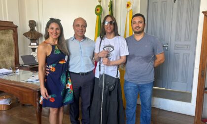 Prefeito Balardin recebe demandas da Associação de Deficientes Visuais e Cegos