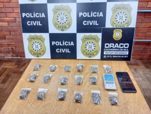 Polícia prende homem no Centro com porções de maconha