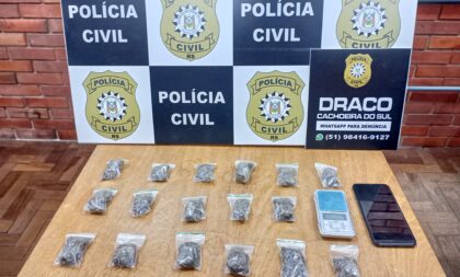 Polícia prende homem no Centro com porções de maconha