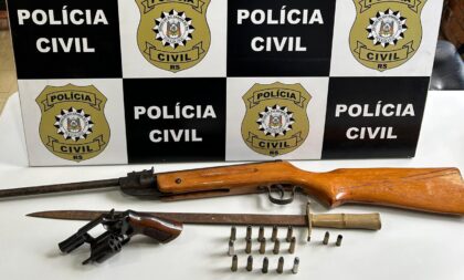 Polícia apreende armas e munições em Cachoeira