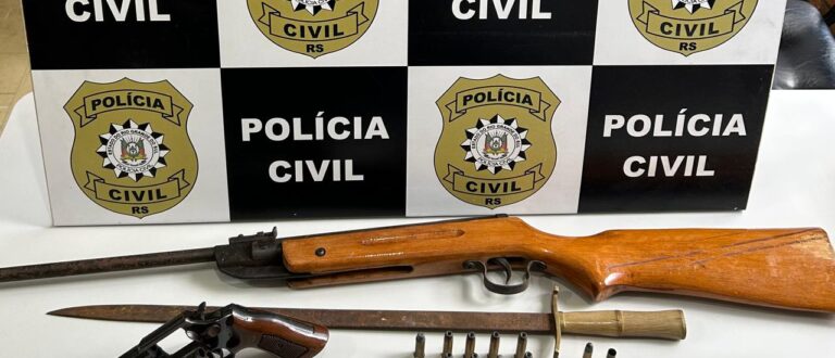 Polícia apreende armas e munições em Cachoeira