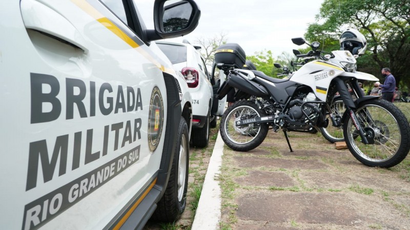 35º BPM da Brigada Militar de Cachoeira do Sul receberá carro moto através do programa Piseg / Foto: Grégori Bertó/SSP-RS