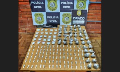 Mulher é presa com 700 gramas de drogas na Ponte do Fandango