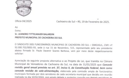 Simcasul sugere congelamento dos salários do prefeito, vice e secretários