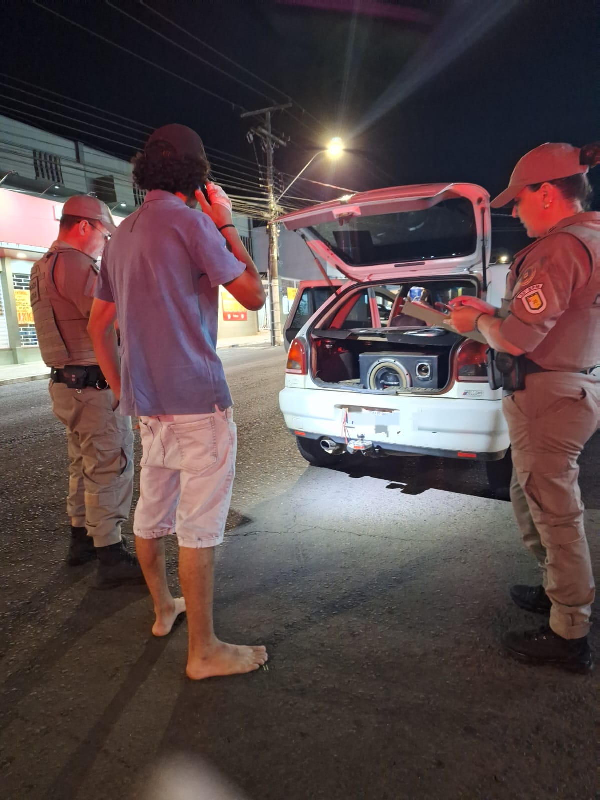 Operação do policiamento ostensivo da BM ganhou as ruas de Cachoeira do Sul nesta sexta-feira / Foto: Brigada Militar/Divulgação