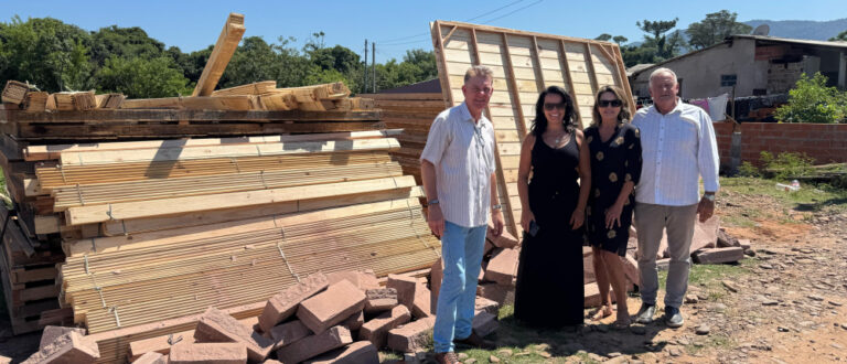 Casas doadas pelo Instituto Dunga começam a ser construídas… em Candelária