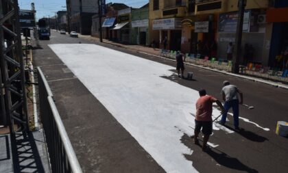 Carnaval de Cachoeira do Sul: passarela do samba conta com nova pintura