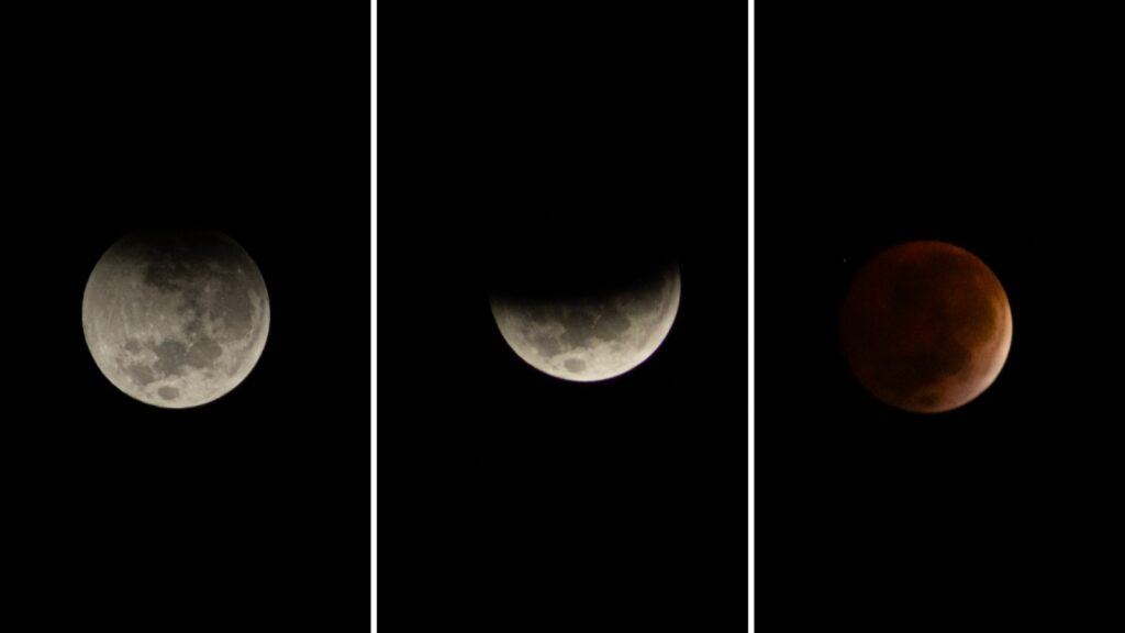 Flagrante do céu cachoeirense na madrugada desta sexta (14) / Crédito: Rafael Bordignon