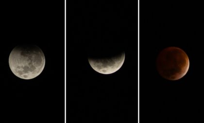 “Lua de Sangue” encanta céu cachoeirense