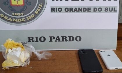 BM de Rio Pardo detém dupla e apreende cocaína