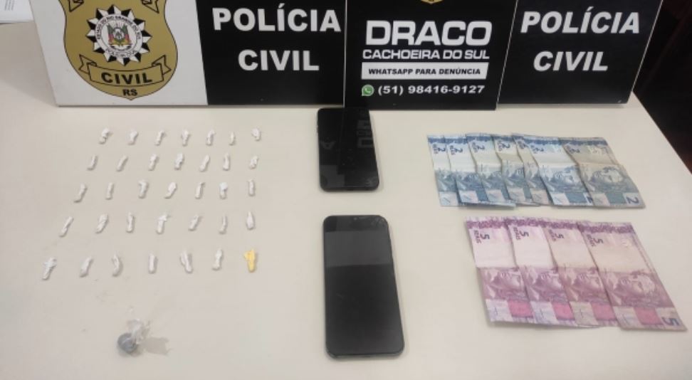 Suspeita de tráfico, mulher de 47 anos foi recolhida ao sistema prisional / Foto: Polícia Civil/Divulgação