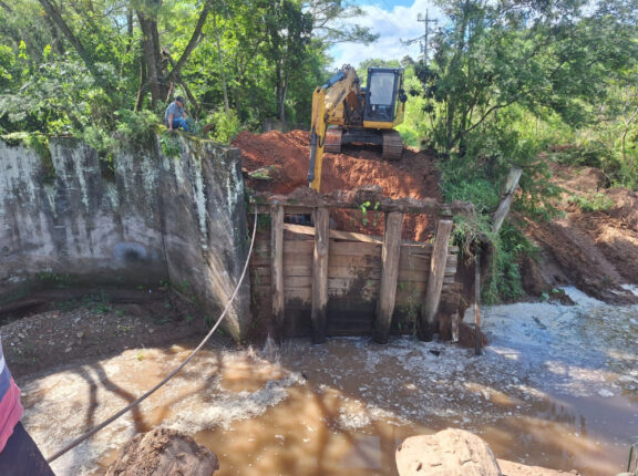 Prefeitura de Candelária constrói nova ponte no Corredor dos Siqueiras