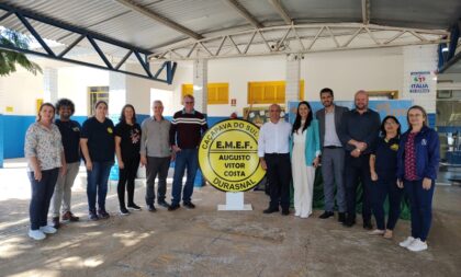 Balardin visita Escola Augusto Vitor Costa e reafirma parceria entre municípios
