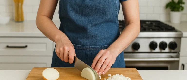 Como cortar cebolas sem chorar em 3 passos simples