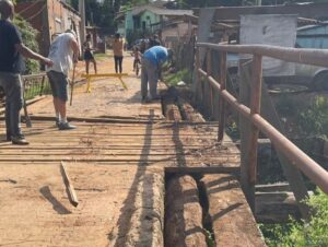 Começa reforma da Ponte do Beco dos Trilhos