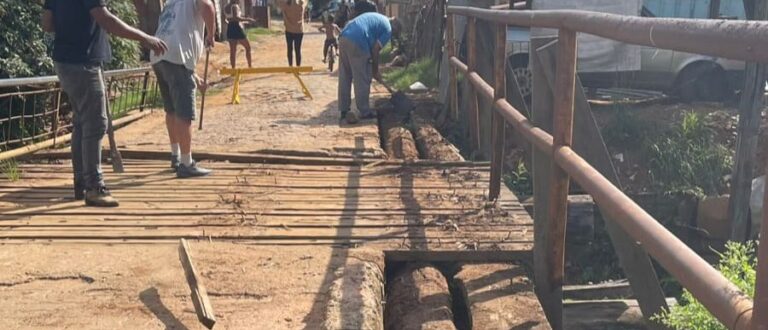 Começa reforma da Ponte do Beco dos Trilhos