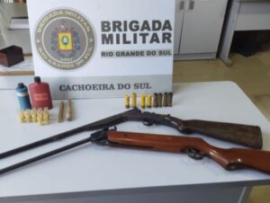 Brigada Militar apreende armas artesanais em Três Vendas