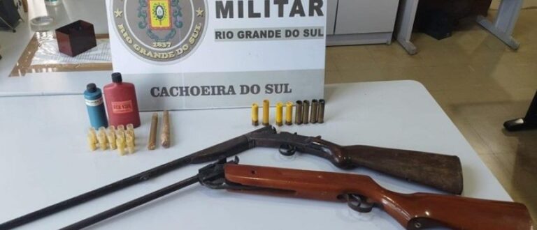 BM detém homem por porte irregular de arma e ameaças