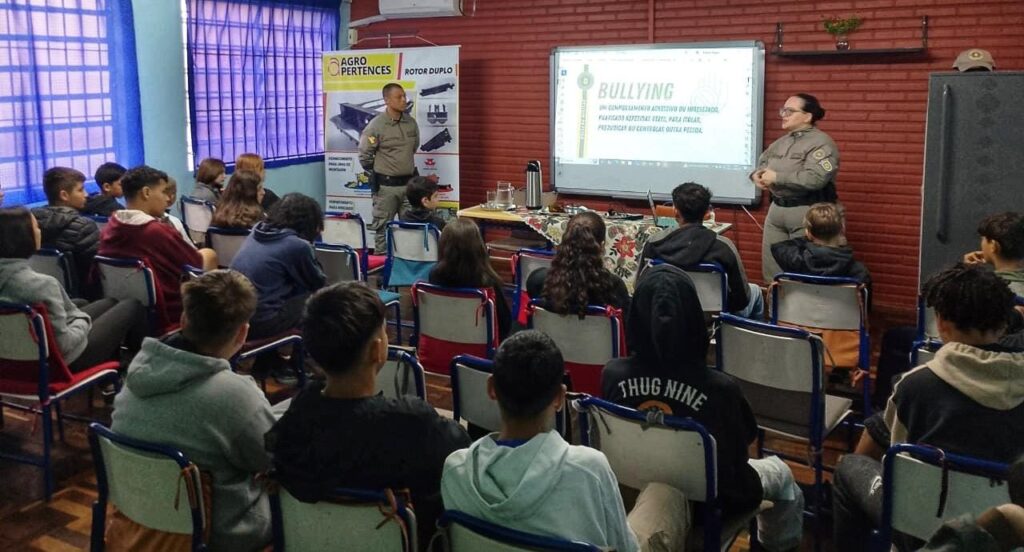 Bullying nas escolas: Brigada Militar leva temática para discussão com estudantes cachoeirenses / Foto: BM/Divulgação